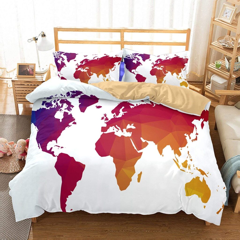 Sublimation designs on items in the bedroom